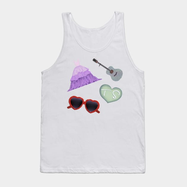 Taylor’s Iconic Items Tank Top by MoonlitMoody